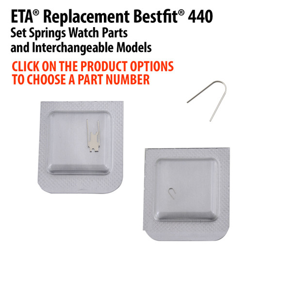 ETA® Replacement Bestfit® #440 Set Springs Watch Parts And Interchangeable Models