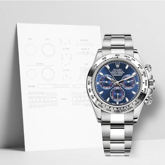 Anti Scratch Watch Shells™ Protective Film for Rolex® Daytona 116509 Clasp Only