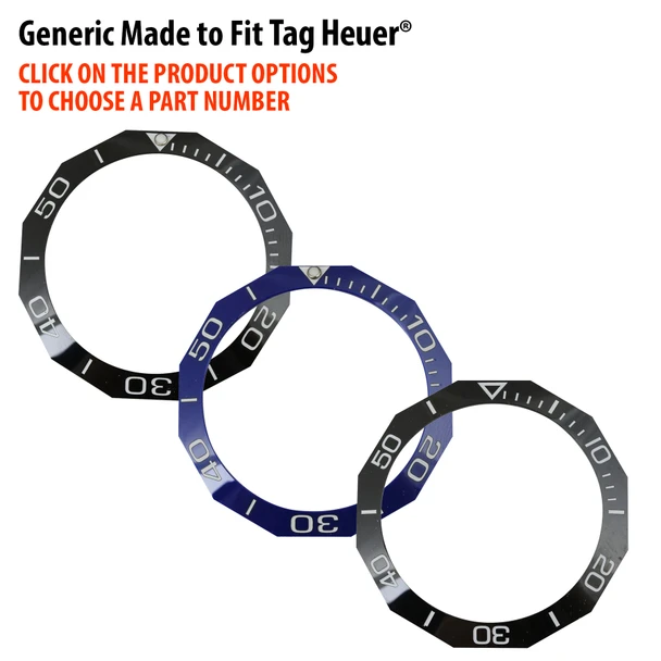 Generic Made To Fit Tag® Ceramic Bezel Insert