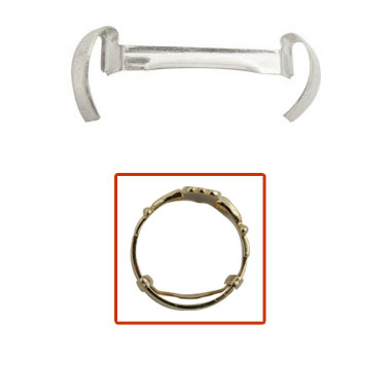 Stronghold Ring Guards, Gents White Gold Filled One Dozen