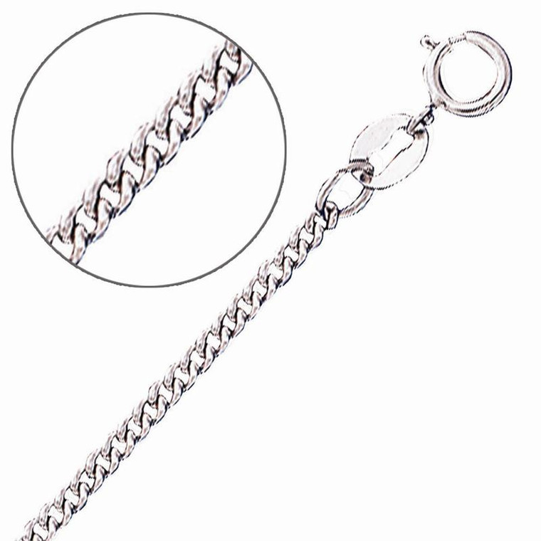 Sterling Silver, Replacement Curb Chain, 2.5mm