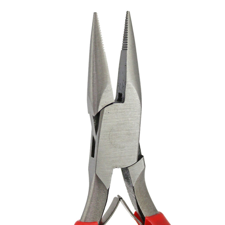 Chain Nose Pliers with Serrated Jaws
