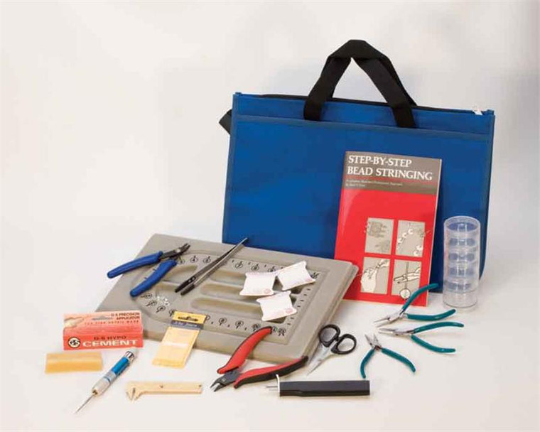 Professional pearl and bead stringing kit