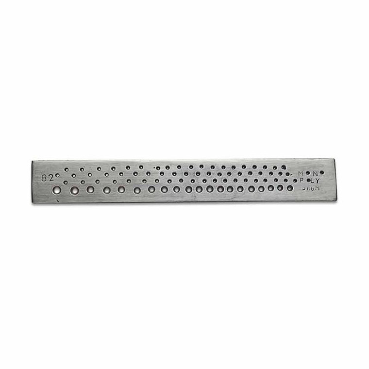 82 hole round steel drawplate for watchmaker wire work