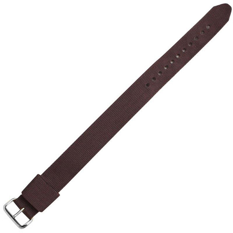 12MM brown nylon strap watch band