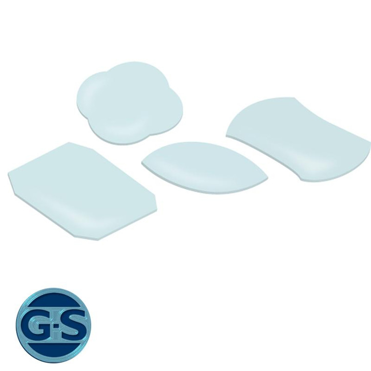 GS plastic F flat watch crystals for old-style watch cases