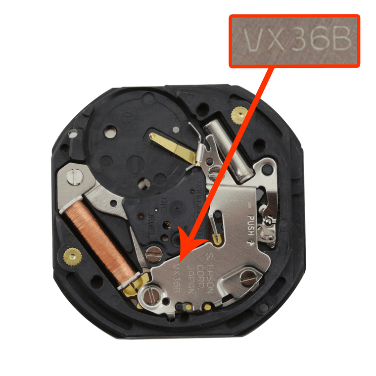 Hattori Japan Watch Movement VX36 Quartz Movement Overall Height 5.0mm