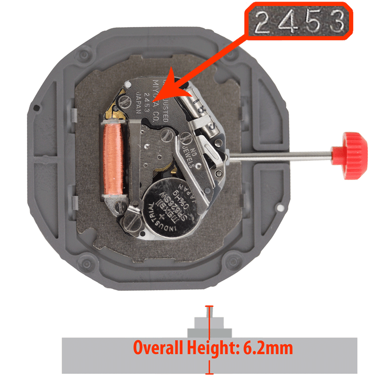 Miyota Citizen 2453 Quartz Watch Movement