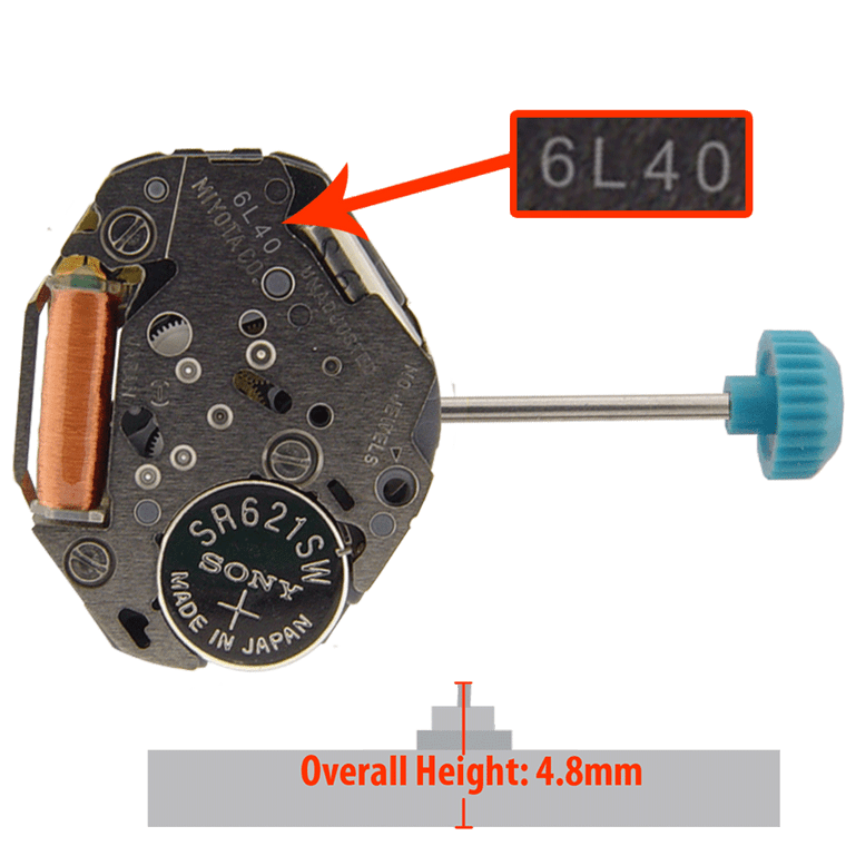 MiyotaCitizen 6L40 LTD quartz watch movement