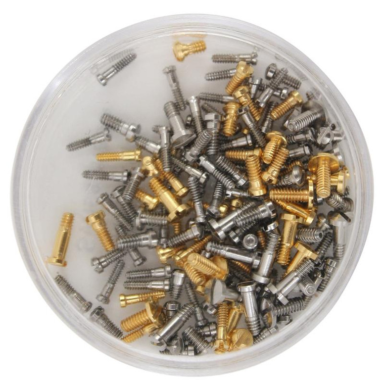 Optical Screw Assortment Yellow And White 144 Pieces