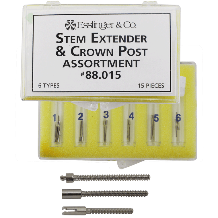 Watch Parts Stem Extender And Crown Post Assortment 15 Pieces