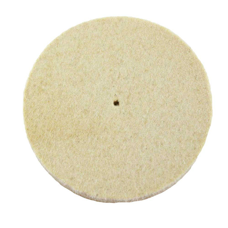 Felt Square Edge Buffing Wheel 2-1/2 x 1/2 Inch Hard