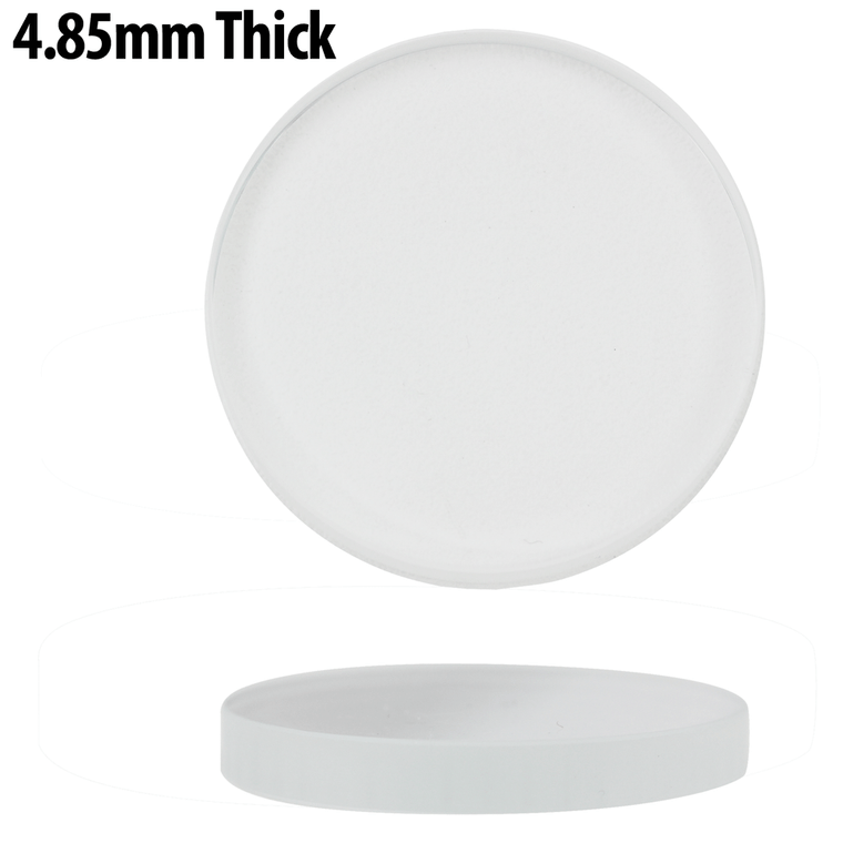 Watch Crystal Flat Round Mineral Glass Crystal, 4.85mm Thick