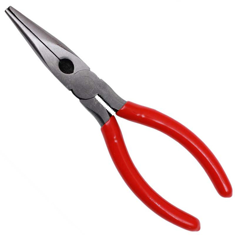 Long Nose Plier with Serrated Jaws 6-1/2"