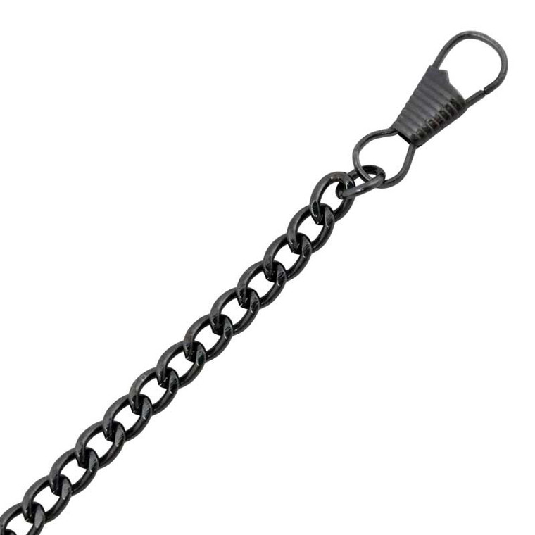 Black Plated Waldemar Pocket Watch Chain