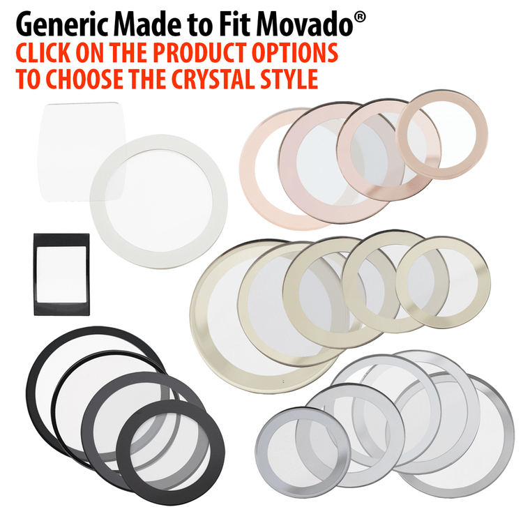 Generic Made to Fit Movado® Brand Watch Crystals