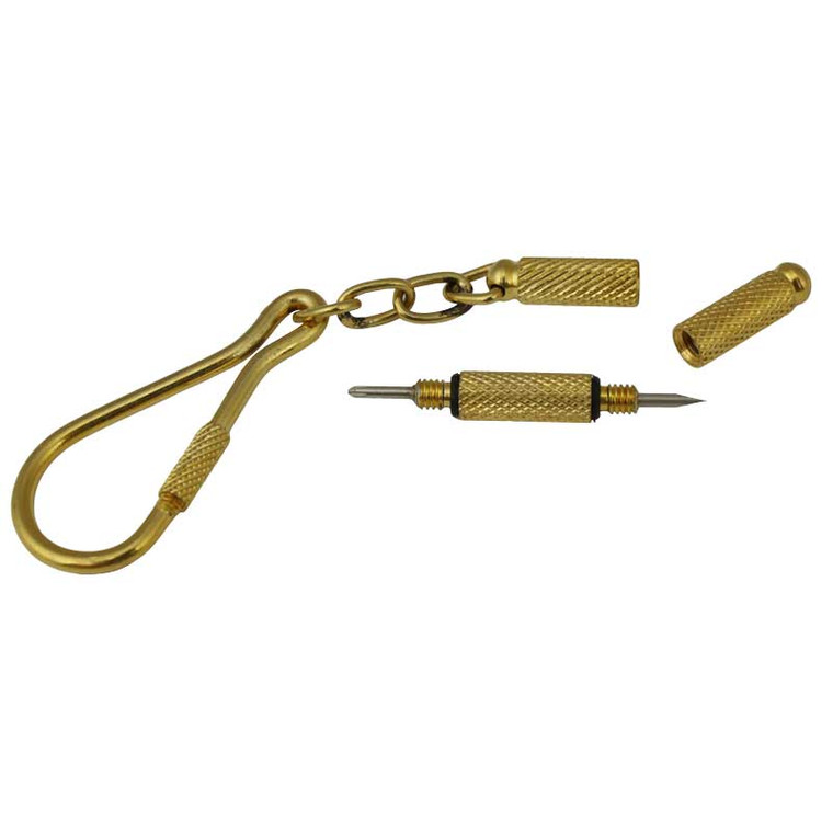 Mini Pocket 1.60mm Screwdriver Keychain Gold Color