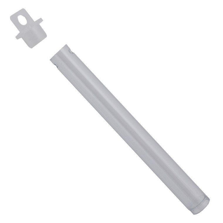 Plastic Tube Bottles with Caps 4 x 3/8 Inch Set of 10