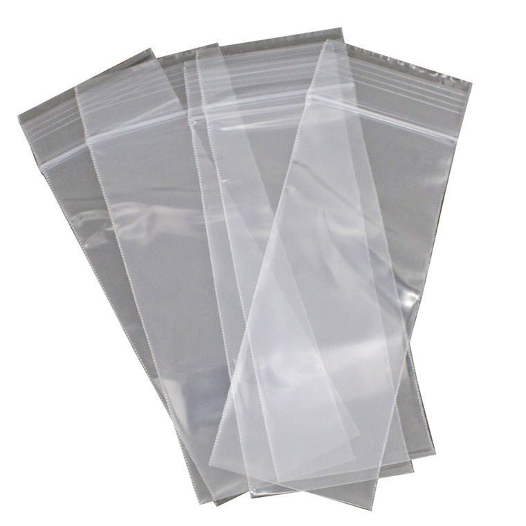 Clear Zip-Lock Bag Pkg of 100 2 Inch Width Choose Length