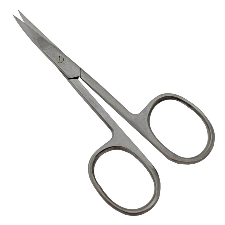 Compact Precision Cuticle Scissors with Curved Blade