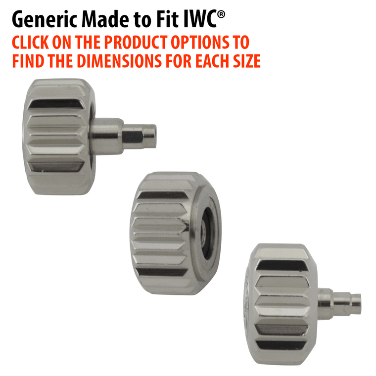 Imitation Made to Fit IWC® Brand Watch Crowns