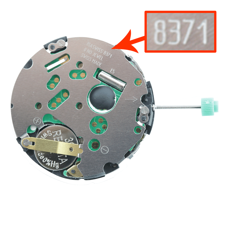 Quartz 6 Hand Chronograph Movement ISA8371/2220 Date At 4:30 Overall Height 7.7mm