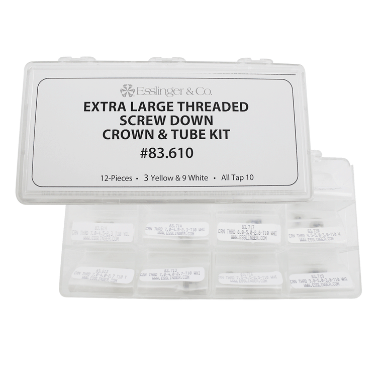 Extra Large Threaded Screw Down Crown and Tube Kit