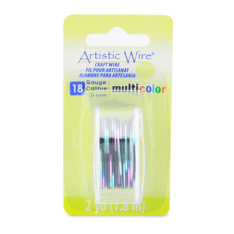 Artistic Wire 18 Gauge Multi Color Craft Wire Pink Black Green