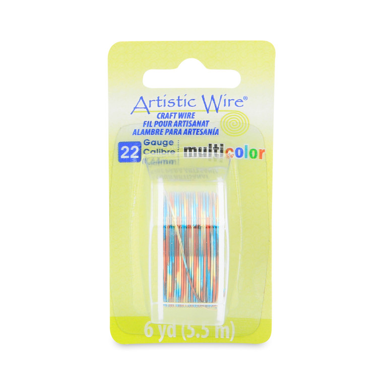 Artistic Wire 22 Gauge Multi Color Craft Wire Blue Red Gold