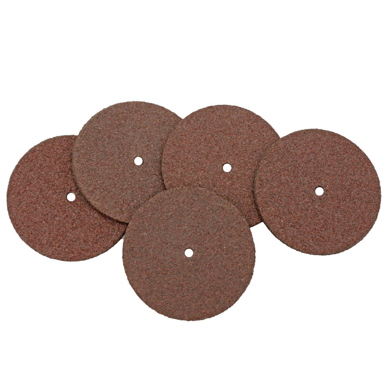 Rubber Bonded Abrasive Discs 7/8 Inch Diameter Pack of 5