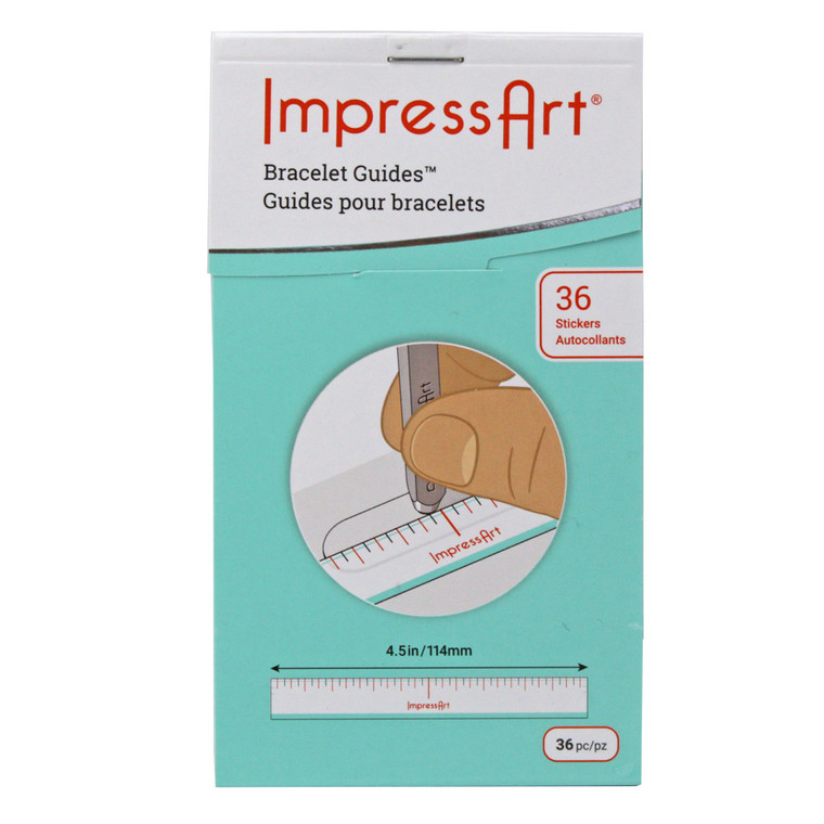 ImpressArt Bracelet Guide Stickers for Metal Stamping