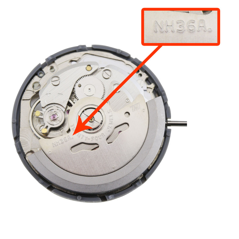 Hattori Japan 3 Hand Automatic Watch Movement NH36 Day And Date At 3:00 Overall Height 7.6mm