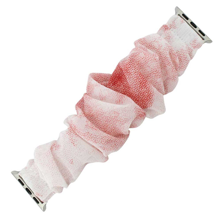 Pink Elastic Scrunchie Style Watch Band Made to Fit 38mm Apple® Watch