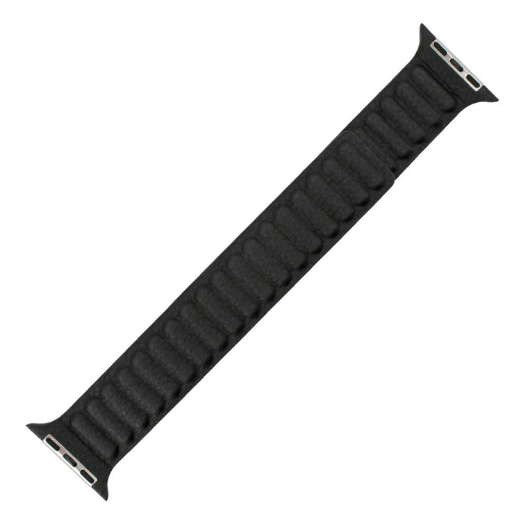 Magnetic Black Leather Watch Band Made to Fit 42mm Apple® Watch