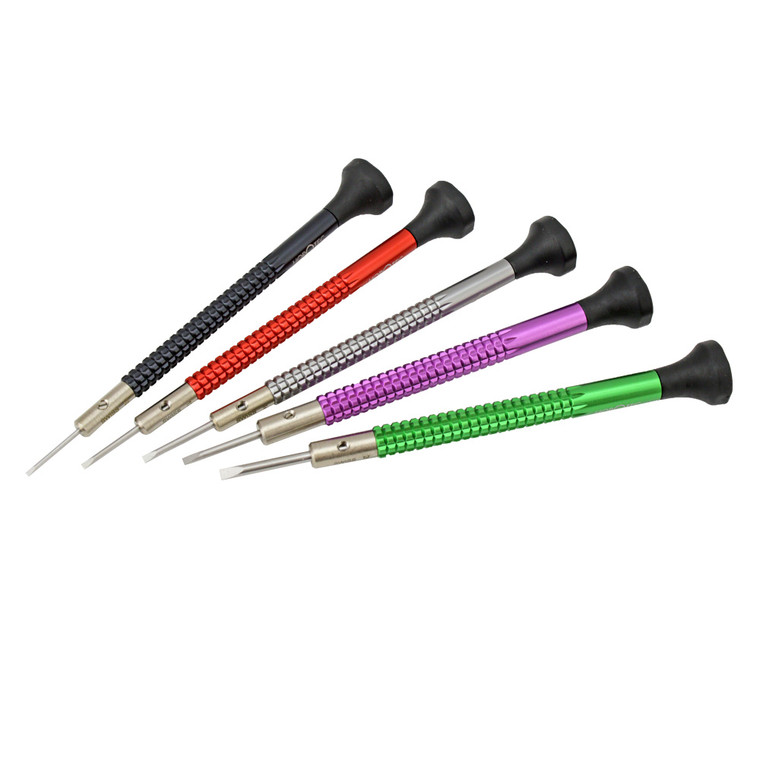 Horotec 5 Piece Aluminum Watchmakers Screwdrivers 1.00 to 2.00mm