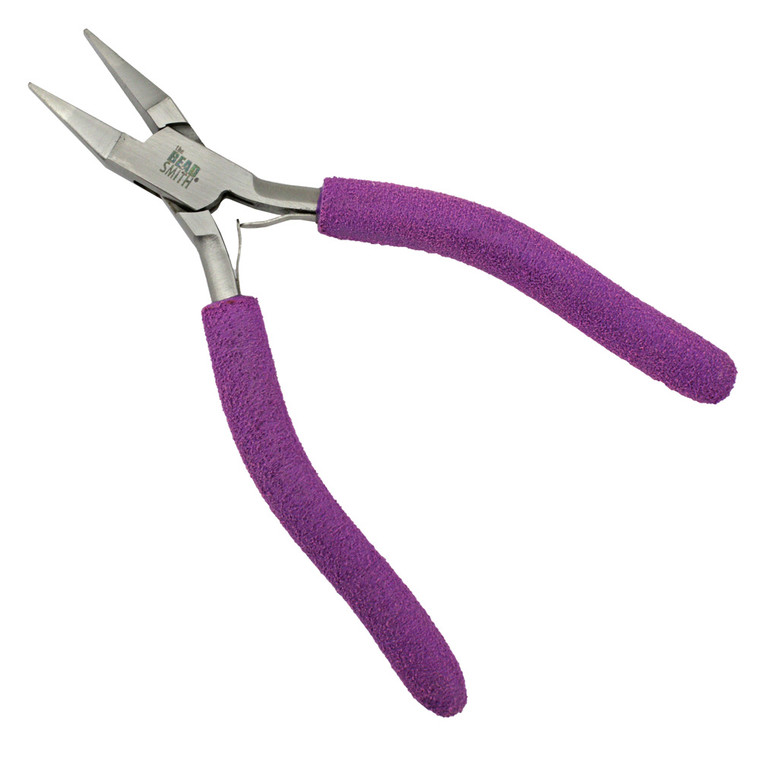 Full Size Narrow Flat Nose Pliers with Foam Grip