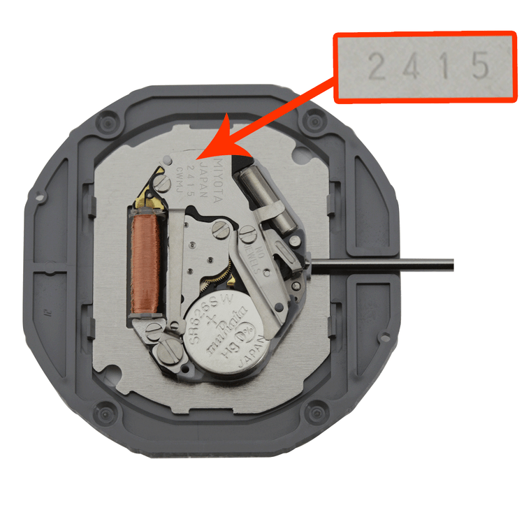 Miyota/Citizen LTD Quartz Watch Movement 2415-6 Date At 6:00 Overall Height 6.2mm