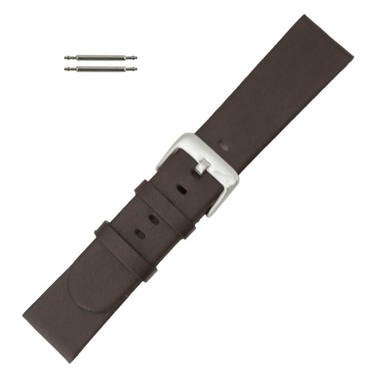 24mm Vegan Brown Apple Skin Watch Band 7 7/8 Inch Length