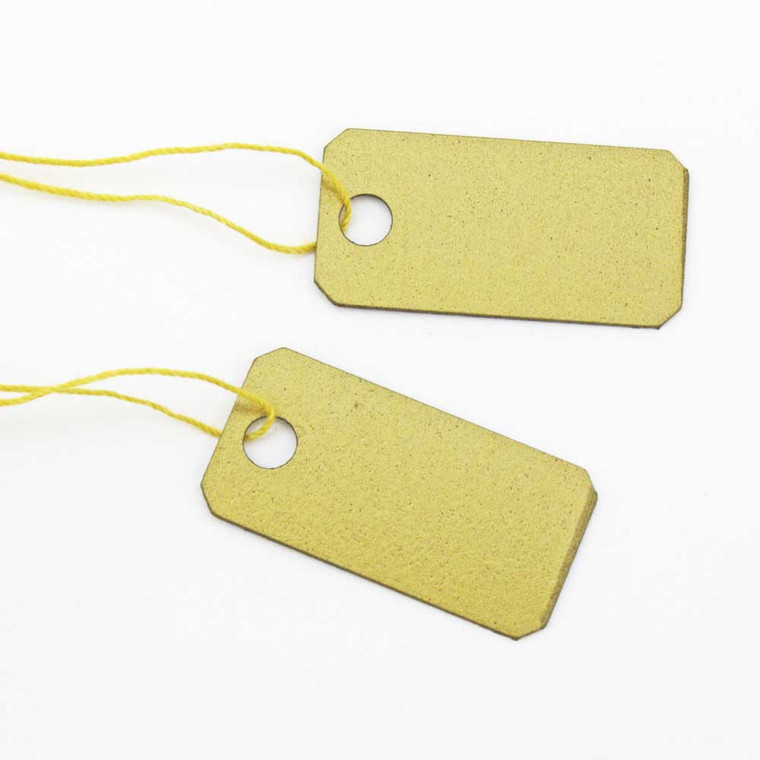 Arch Crown String Tags - 22mm x 11mm Gold Pkg of 250