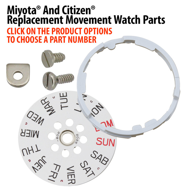 Miyota® And Citizen® Replacement Movement Watch Parts