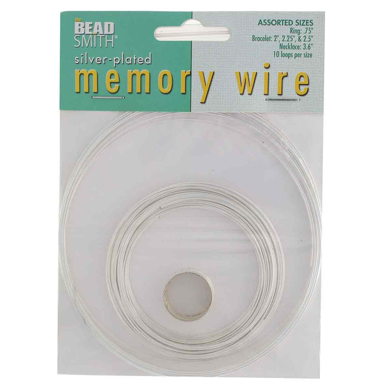 Silver Plated Memory Wire Assortment 