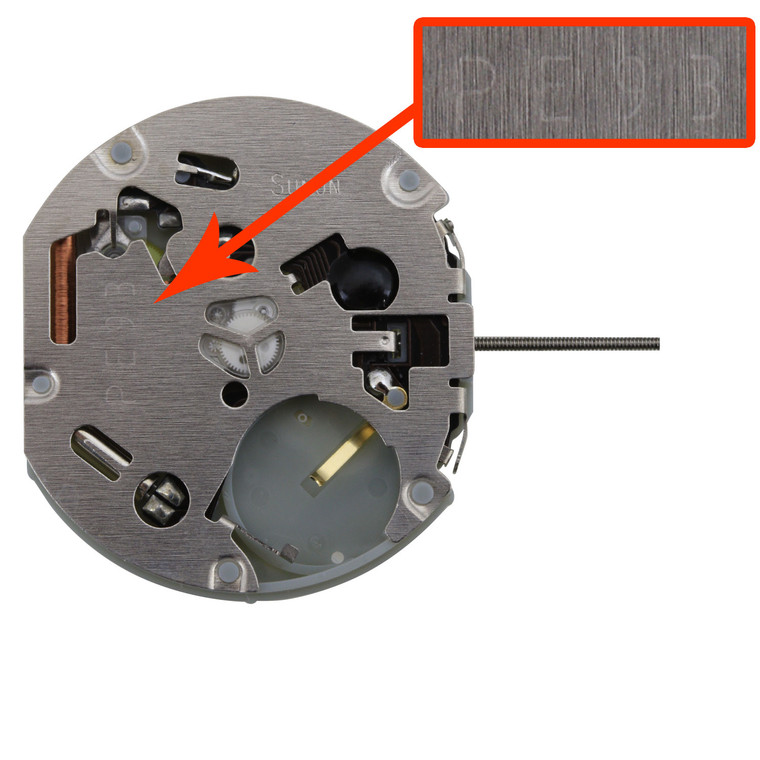 Far East Sunon® 6 Hand Multi Function Quartz Watch Movement PE933 Date At 3:00 Overall Height 6.8mm