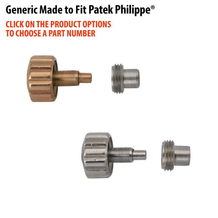 Imitation Made To Fit Watch Crowns For Patek Philippe® Brand Watches