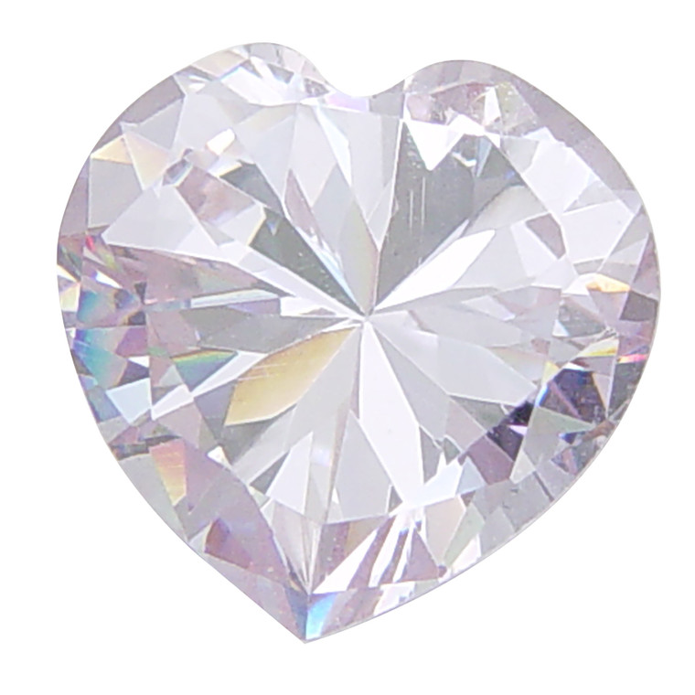 Heart Shaped CZ Lavender