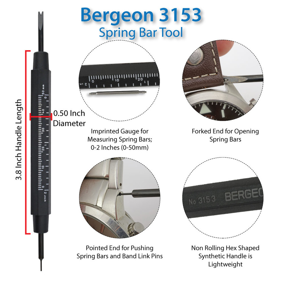 Bergeon 7825 Spring Bar Tweezers