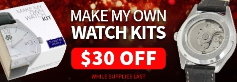 DIY Watchmaking Kits Make My Own Watch Build and Customize Your Own Watch $30 Off Watchmaker Gift