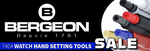 Watchmaker Hand Setting Tools On Sale Now Bergeon 7404 Set of 3 Watch Hand Install Setting Tools Dual Sided with Replaceable Tips