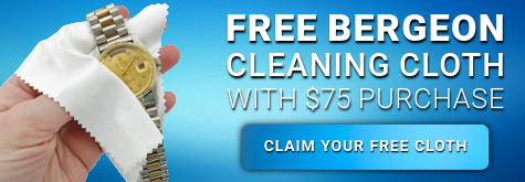 Free Bergeon Microfiber Cleaning Cloth with $75 purchase, get coupon code here 