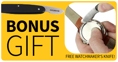 Free Watchmaker's Case Knife with $75 Purchaser Get Coupon Code Here 