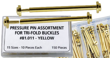 Jewelry Pins - Yellow 1000 Pieces